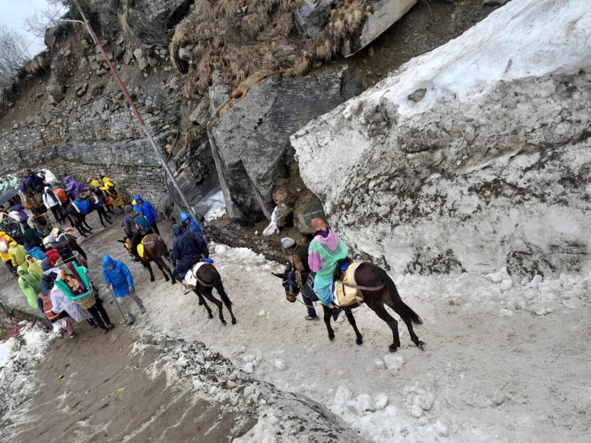 उत्तराखंड ग्लेशियरों के दुर्गम एवं ठंडे मार्ग पर ऐसे चल रही बाबा केदारनाथ यात्रा, श्रद्धालुओं में जोश एवं सरकार के पुख्ता इंतजाम,,,,,