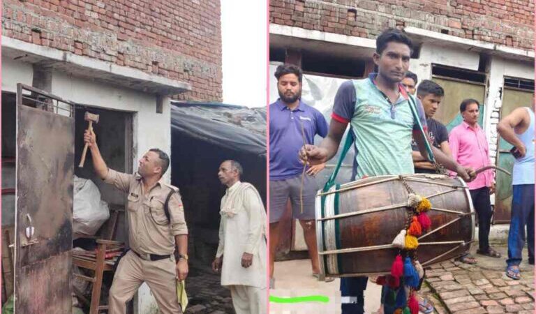 उत्तराखंड भर्ती घोटाले के वांछित अभियुक्त के घर हरिद्वार पुलिस ने की कुर्की , हरिद्वार पुलिस ने नोटिस किया चस्पा,,,,,,