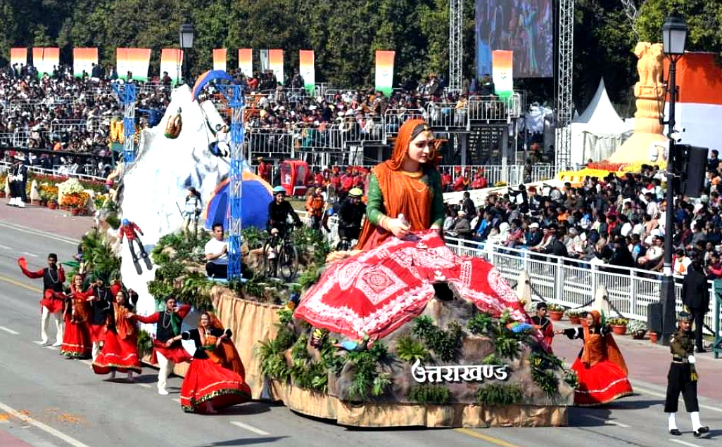 दिल्ली गणतंत्र दिवस परेड में उत्तराखंड की झांकी को मिला तीसरा स्थान, धामी ने प्रदेशवासियों को दी बधाई,,,,,