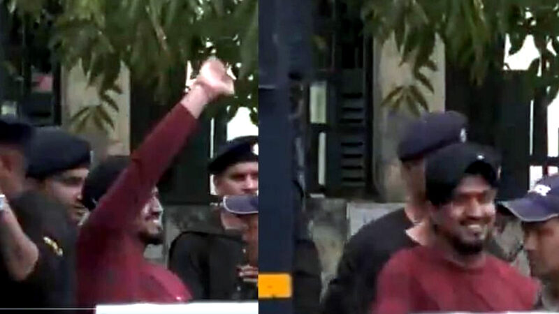 उत्तराखंड अंकिता हत्याकांड मामले में उम्र कैद की सजा मिलने के बाद हंसते हुए कोर्ट से निकला सौरभ, हाथ उठाकर अपनो को देखा और गया जेल,,,,,