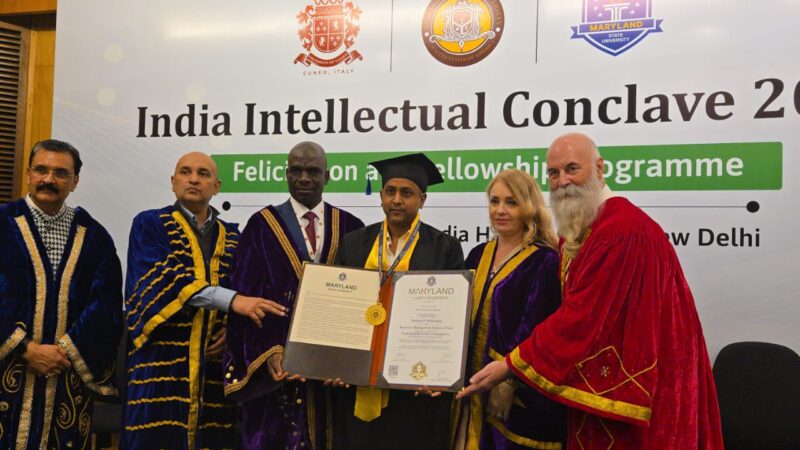 उत्तराखंड देहरादून के उद्यमी शिवम अग्रवाल को मेरिलैंड स्टेट यूनिवर्सिटी ने डॉक्टरेट की उपाधि उपाधि से किया सम्मानित,,,,