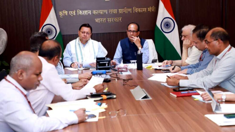 उत्तराखंड धामी ने आज केंद्रीय मंत्री शिवराज सिंह चौहान से की मुलाकात ,कृषि संबंधी योजनाओं हेतु ₹3800 करोड़ की सैद्धांतिक सहमति की प्रदान,,,,,