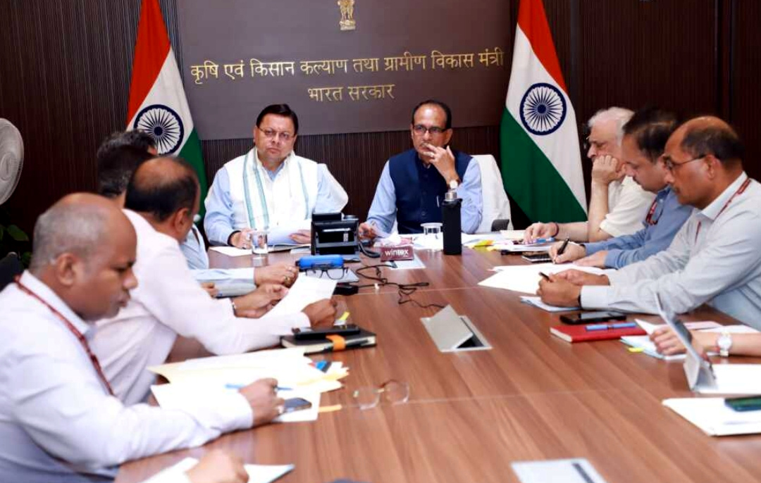 उत्तराखंड धामी ने आज केंद्रीय मंत्री शिवराज सिंह चौहान से की मुलाकात ,कृषि संबंधी योजनाओं हेतु ₹3800 करोड़ की सैद्धांतिक सहमति की प्रदान,,,,,