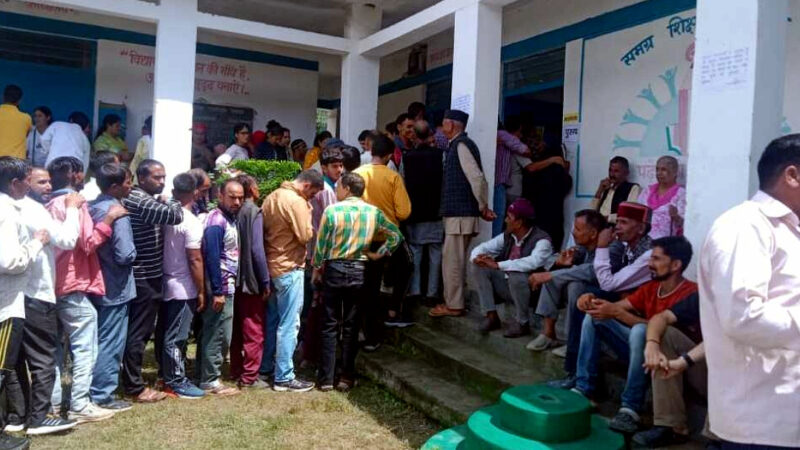 उत्तराखंड त्रिस्तरीय चुनाव में देहरादून के चकराता, कालसी व विकास नगर में हुआ 78.49 % मतदान,,,,