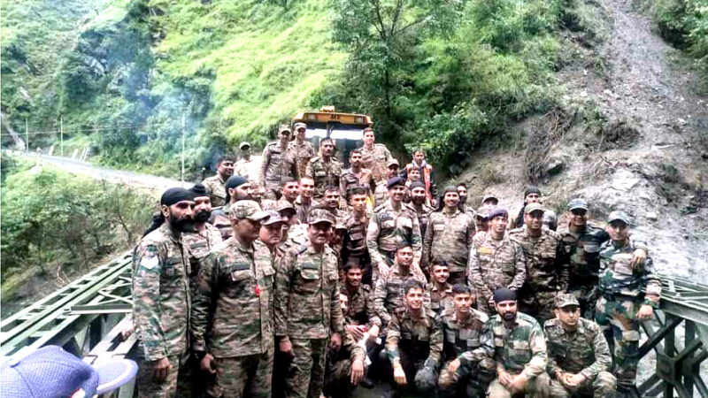 उत्तराखंड लोनिवि ने धराली लिमच्यागाड में वैली ब्रिज बनाकर सोनगाड तक का सड़क आवागमन किया बहाल,,,,