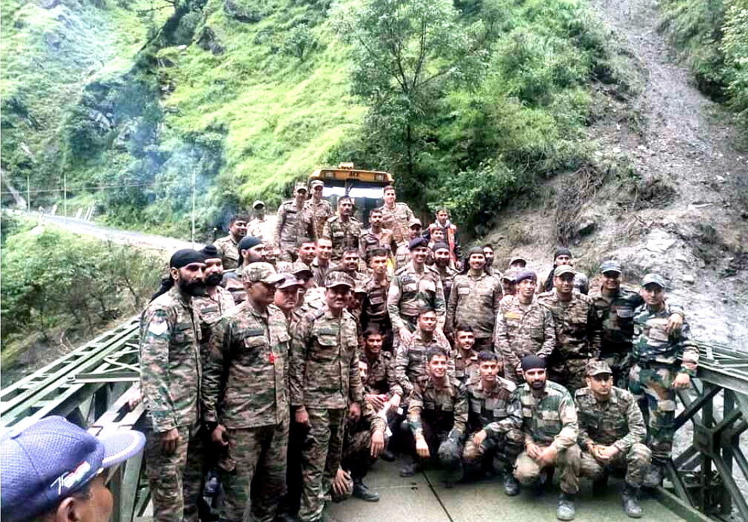 उत्तराखंड लोनिवि ने धराली लिमच्यागाड में वैली ब्रिज बनाकर सोनगाड तक का सड़क आवागमन किया बहाल,,,,