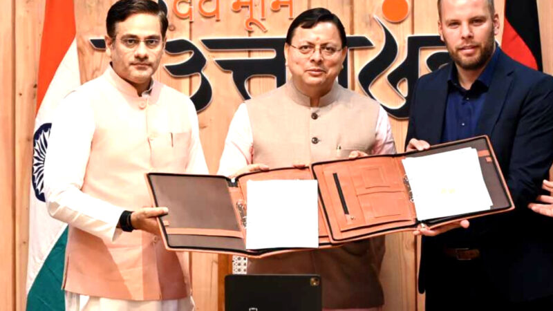 उत्तराखण्ड सरकार और जर्मन स्थित इनोवेशन हब राइन-माइन, के मध्य लेटर ऑफ इन्टेन्ट (एल.ओ.आई) पर हुए हस्ताक्षर,,,