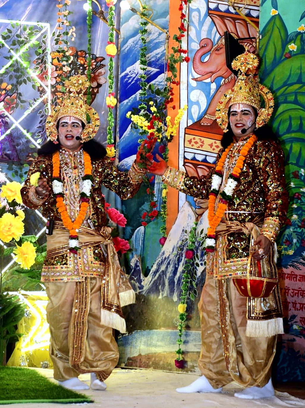 उत्तराखंड ज्वालापुर, हरिद्वार की रामलीला मे अहिल्या उद्धार, प्रयाग दर्शन, मीना बाजार एवं पुष्पवाटिका लीलाओं का हुआ भव्य मंचन,,,,